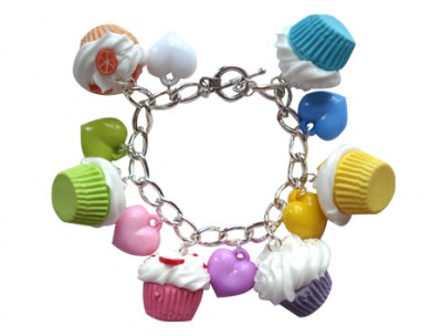 cupcake charm bracelet LARGE 2