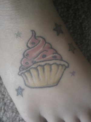 cupcake tattoo