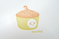 french cupcake card