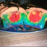 rainbow cupcake batter