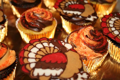 chocolate turkey cupcakes