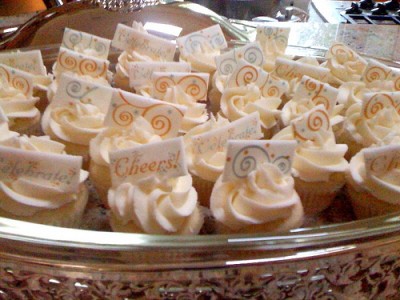 The Champagne Cupcakes she made for New Years sound delicious!