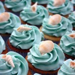 Seashell Wedding Cupcakes
