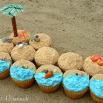 Multiple cupcake beach