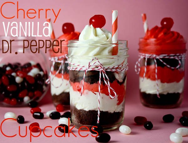 Cherry Vanilla Dr. Cupcakes - Things Cupcake